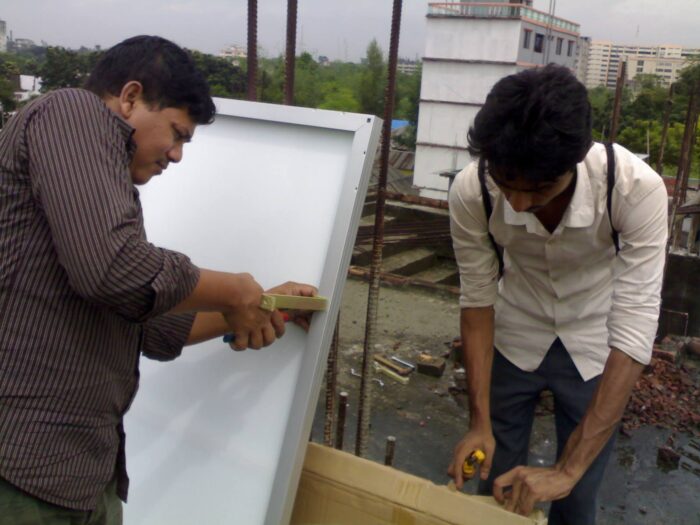 400 watt Solar System Installation3