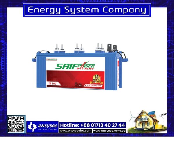 Saif Power IB100 100AH IPS Battery